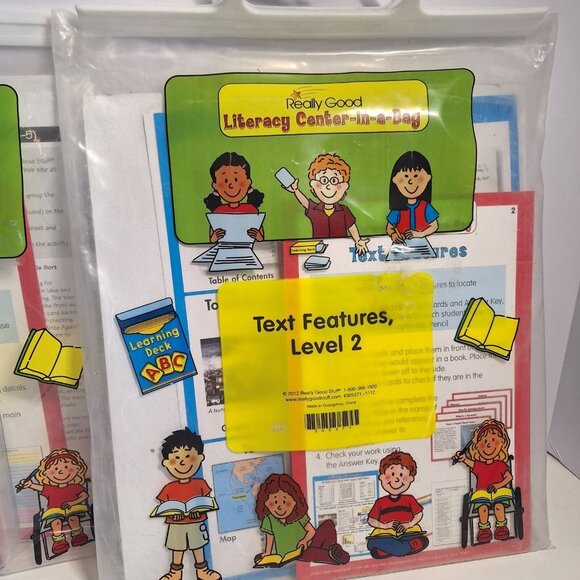 Level 2 Literacy Center In A Bag Lot Grade 3-5 Text Features & Main Idea Details - Picture 8 of 8